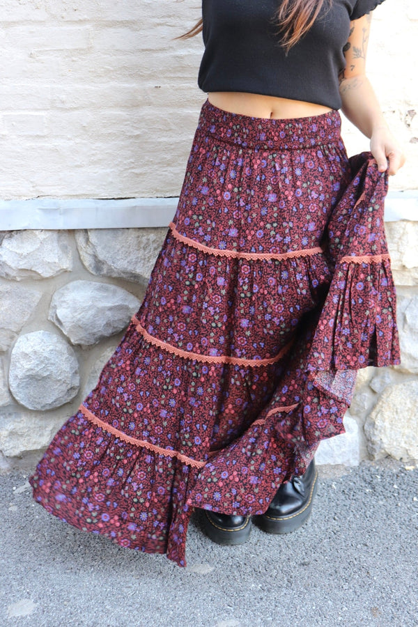 Petra Tiered Maxi Skirt SKIRT Easel 