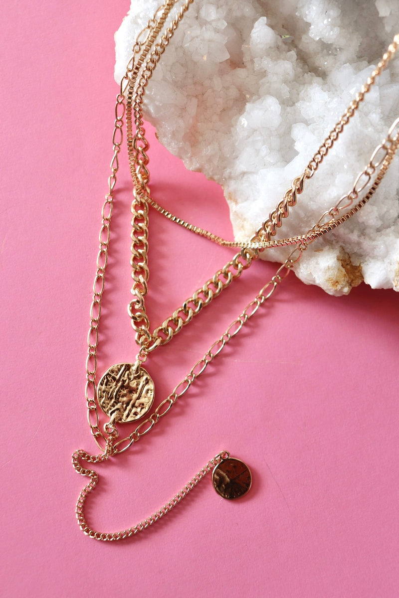 Multilayered Layered Drop Necklaces NECKLACES Josslyn 