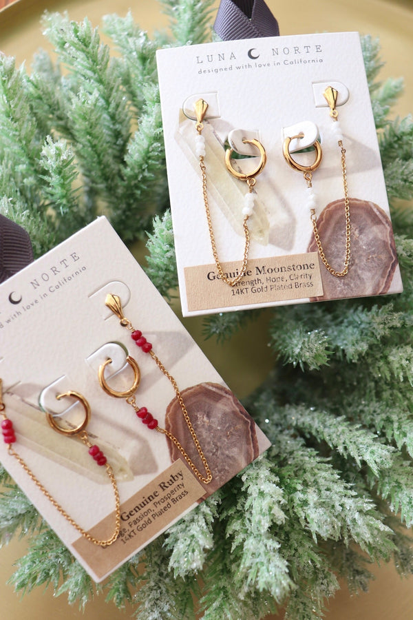 Cascading Double Piercing Earrings EARRINGS Luna Norte 