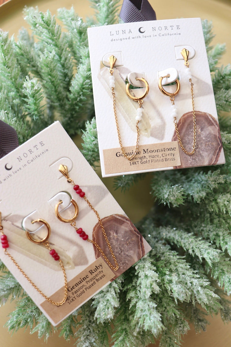 Cascading Double Piercing Earrings EARRINGS Luna Norte 