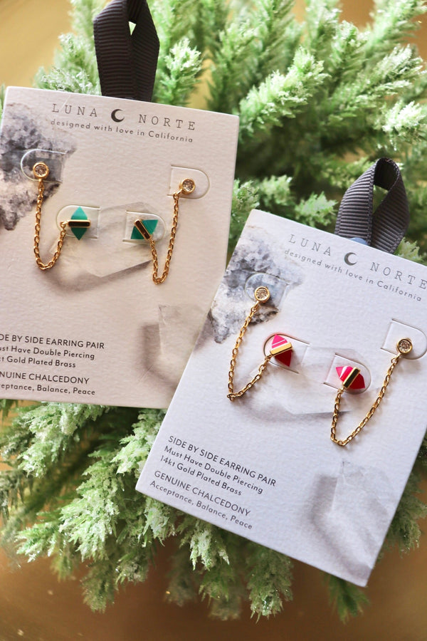 Midnight Serenade Double Pierced Earrings EARRINGS Luna Norte 