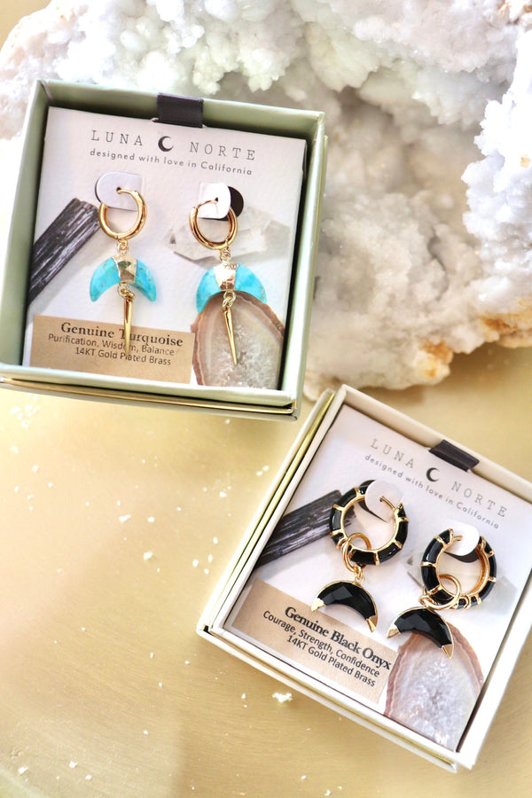 Crescent Horn Earrings OUTERWEARS Luna Norte 