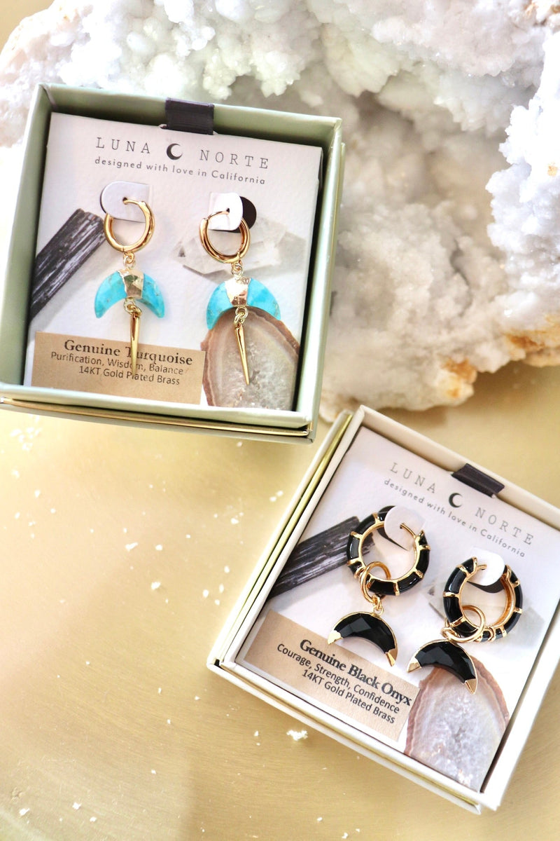 Crescent Horn Earrings OUTERWEARS Luna Norte 