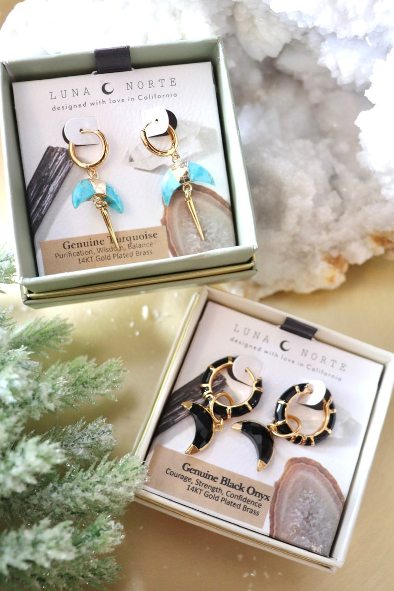 Crescent Horn Earrings OUTERWEARS Luna Norte 