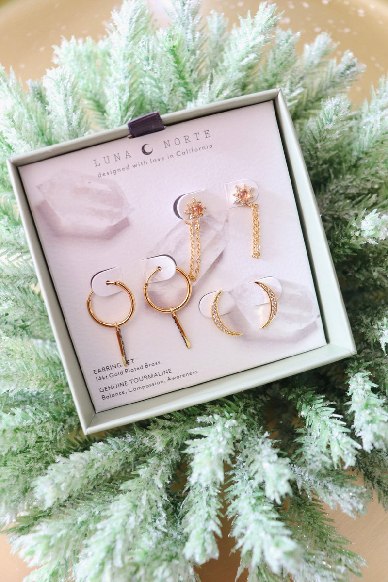 Twilight Earring Trio EARRINGS Luna Norte 