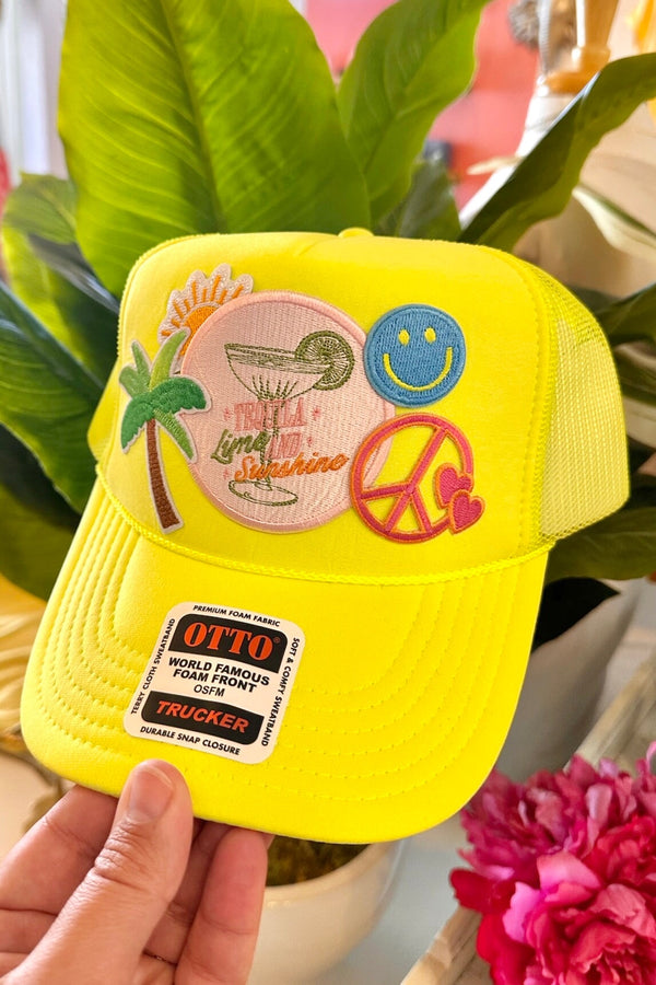 ONE OF A KIND "Tequila & Sunshine" Trucker Hat Wild Bohemian 