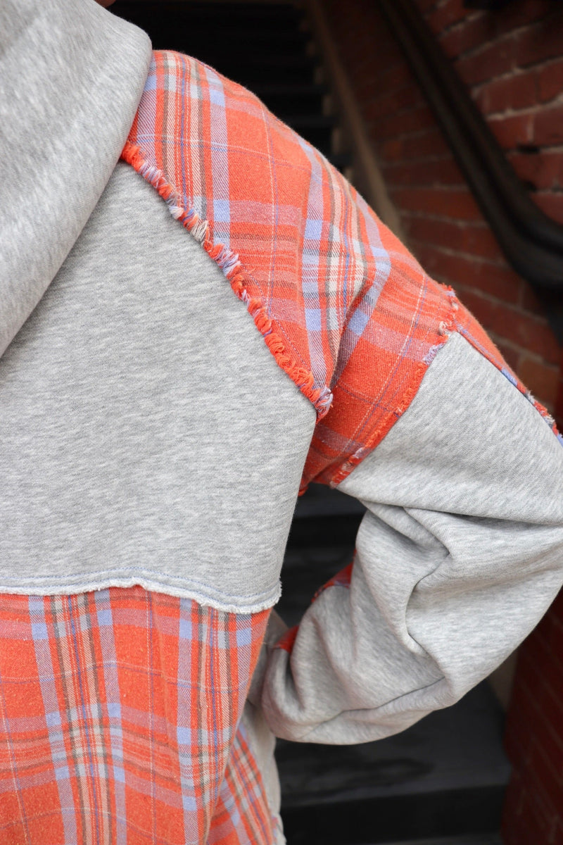 Jayla Plaid Hoodie TOPS Easel 