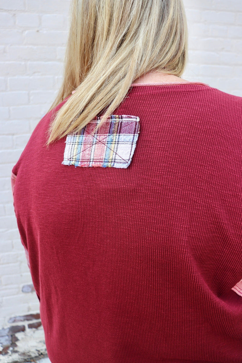 Peace & Plaid Oversized Long Sleeve | Small - 3X Wild Bohemian 