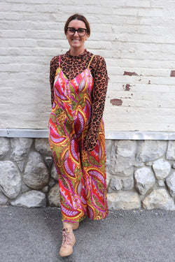 Paisley Woven Jumpsuit Wild Bohemian 