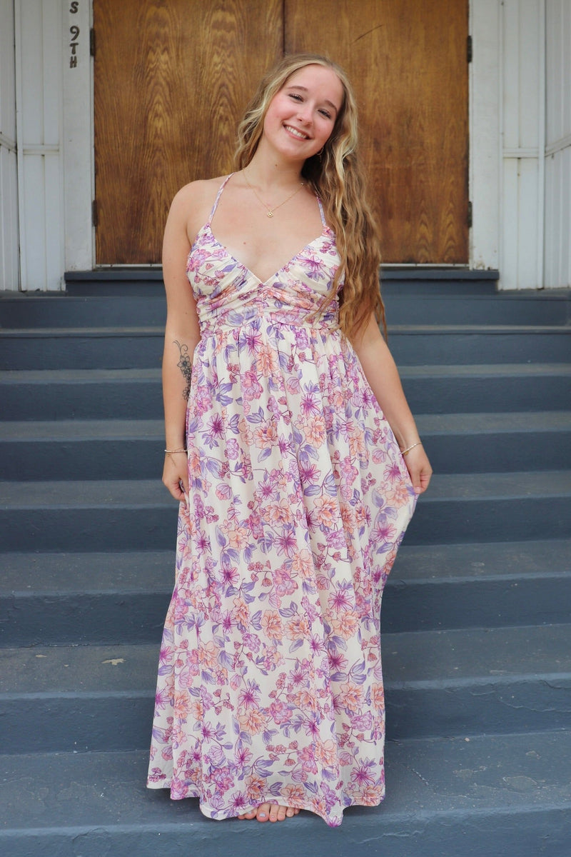 Pink Peony Maxi Dress – Wild Bohemian