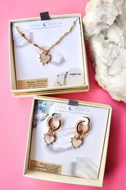 Dolce Heart Necklace & Earrings Wild Bohemian 