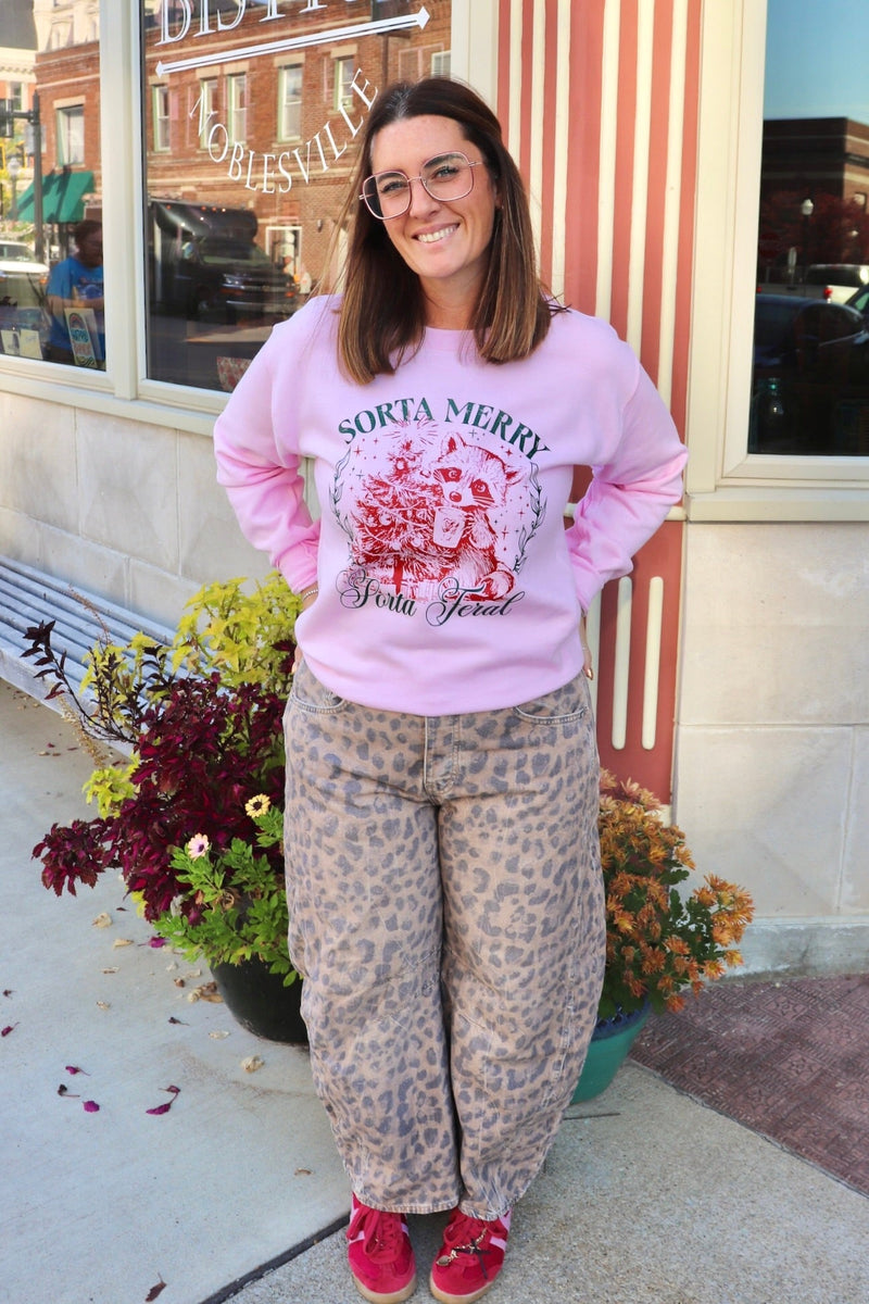 Sorta Merry, Sorta Feral Sweatshirt Wild Bohemian 