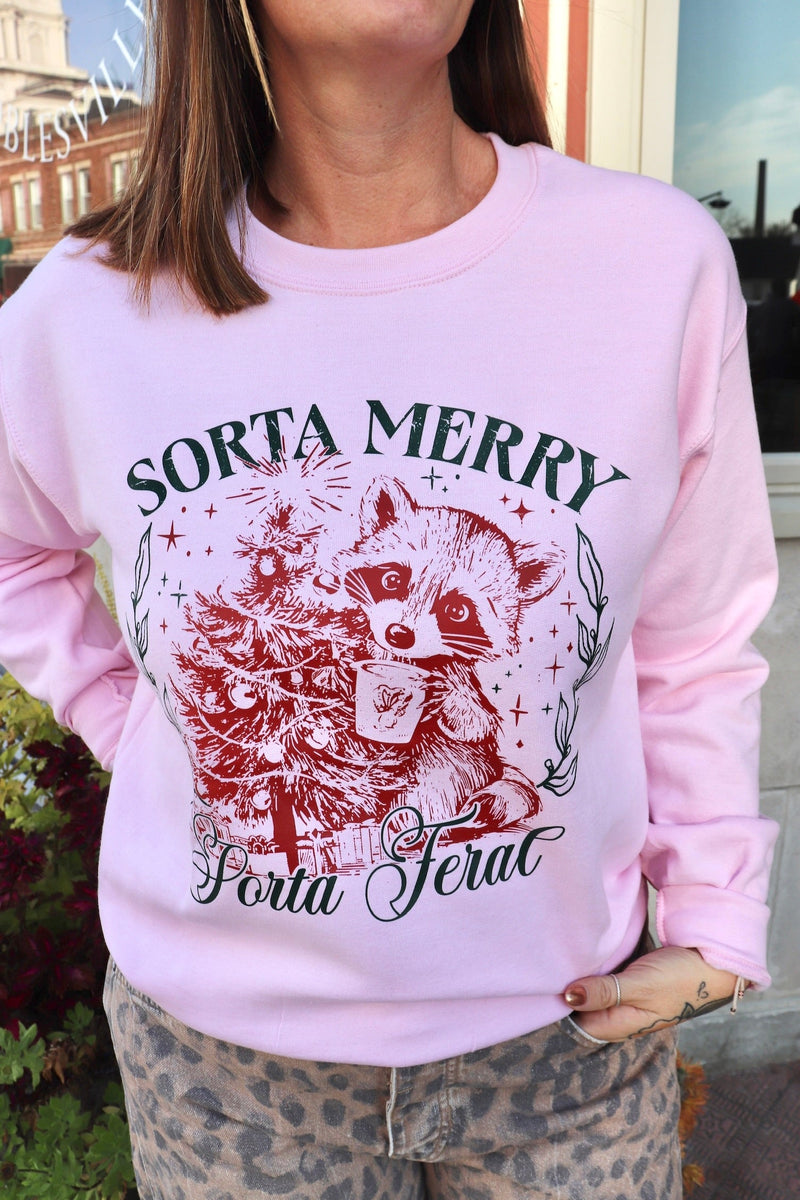 Sorta Merry, Sorta Feral Sweatshirt Wild Bohemian 