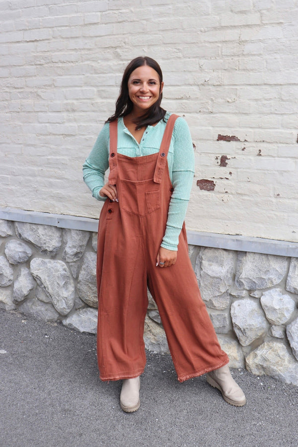 Boyfriend Overalls in Cinnamon Wild Bohemian 