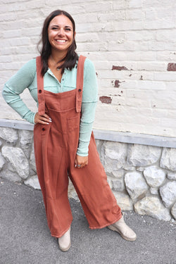 Boyfriend Overalls in Cinnamon Wild Bohemian 