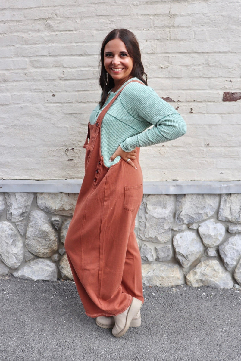 Boyfriend Overalls in Cinnamon Wild Bohemian 