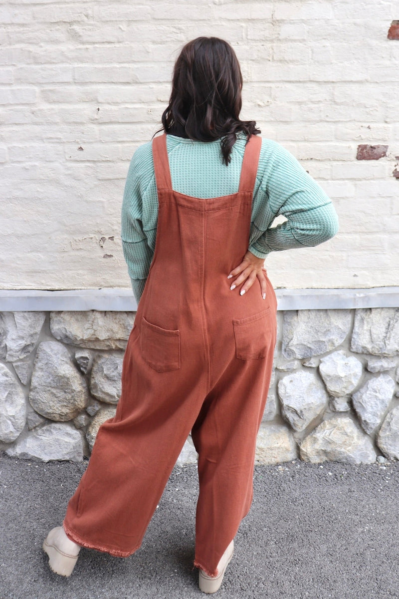 Boyfriend Overalls in Cinnamon Wild Bohemian 