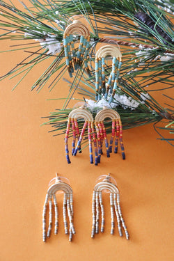 Chromacolor Miyuki Fringe Earrings - 3 Colors Wild Bohemian 