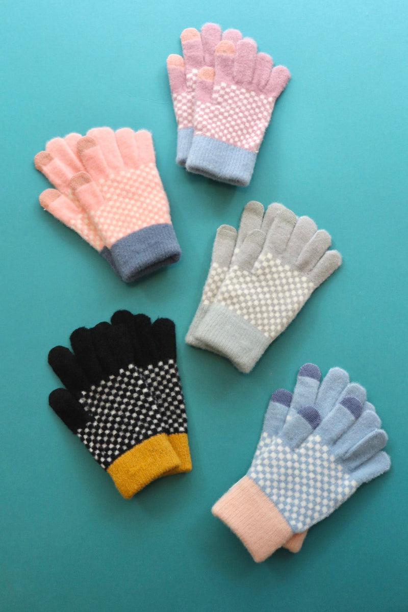 Checkered Soft-Touch Gloves Wild Bohemian 