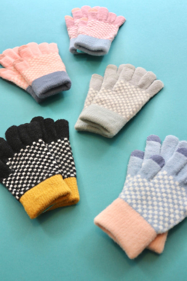 Checkered Soft-Touch Gloves Wild Bohemian 