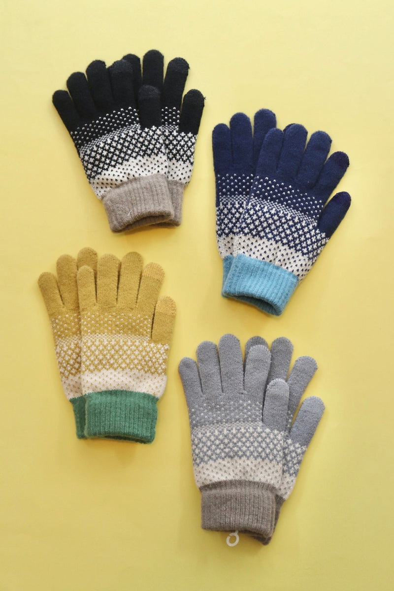 Jacquard Winter Gloves Wild Bohemian 