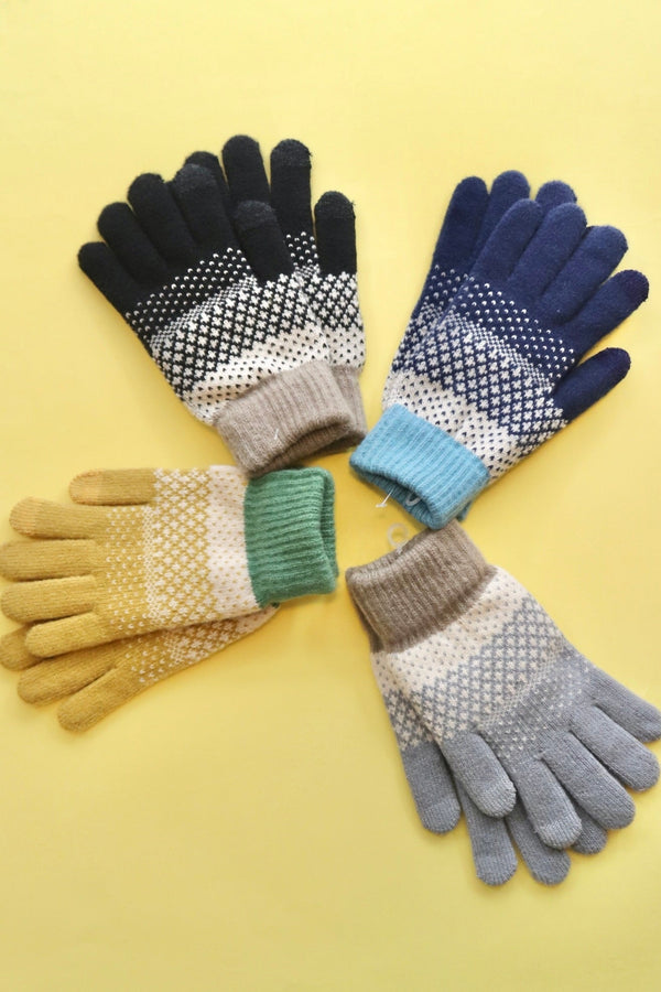 Jacquard Winter Gloves Wild Bohemian 