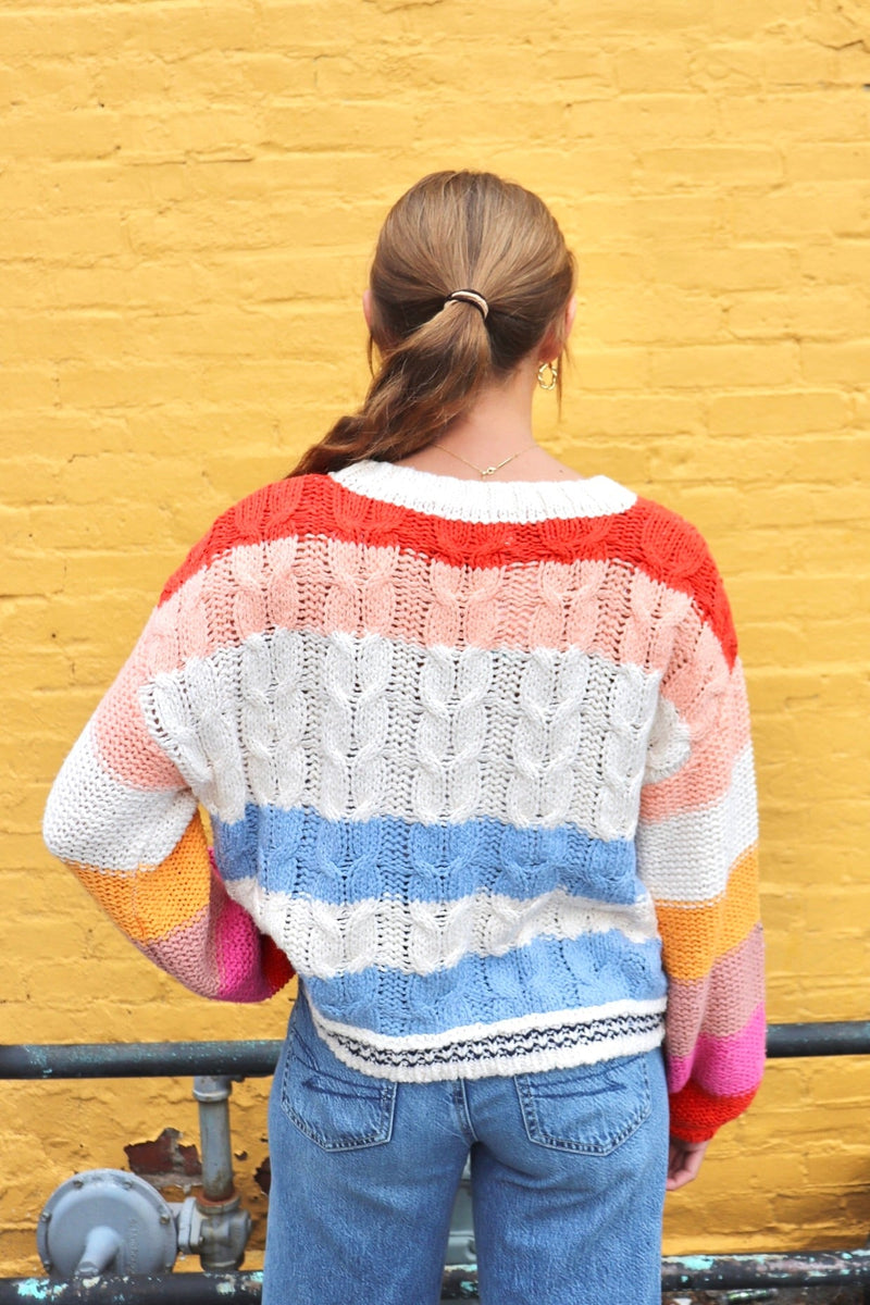 Farrah Cable Knit Sweater Wild Bohemian 