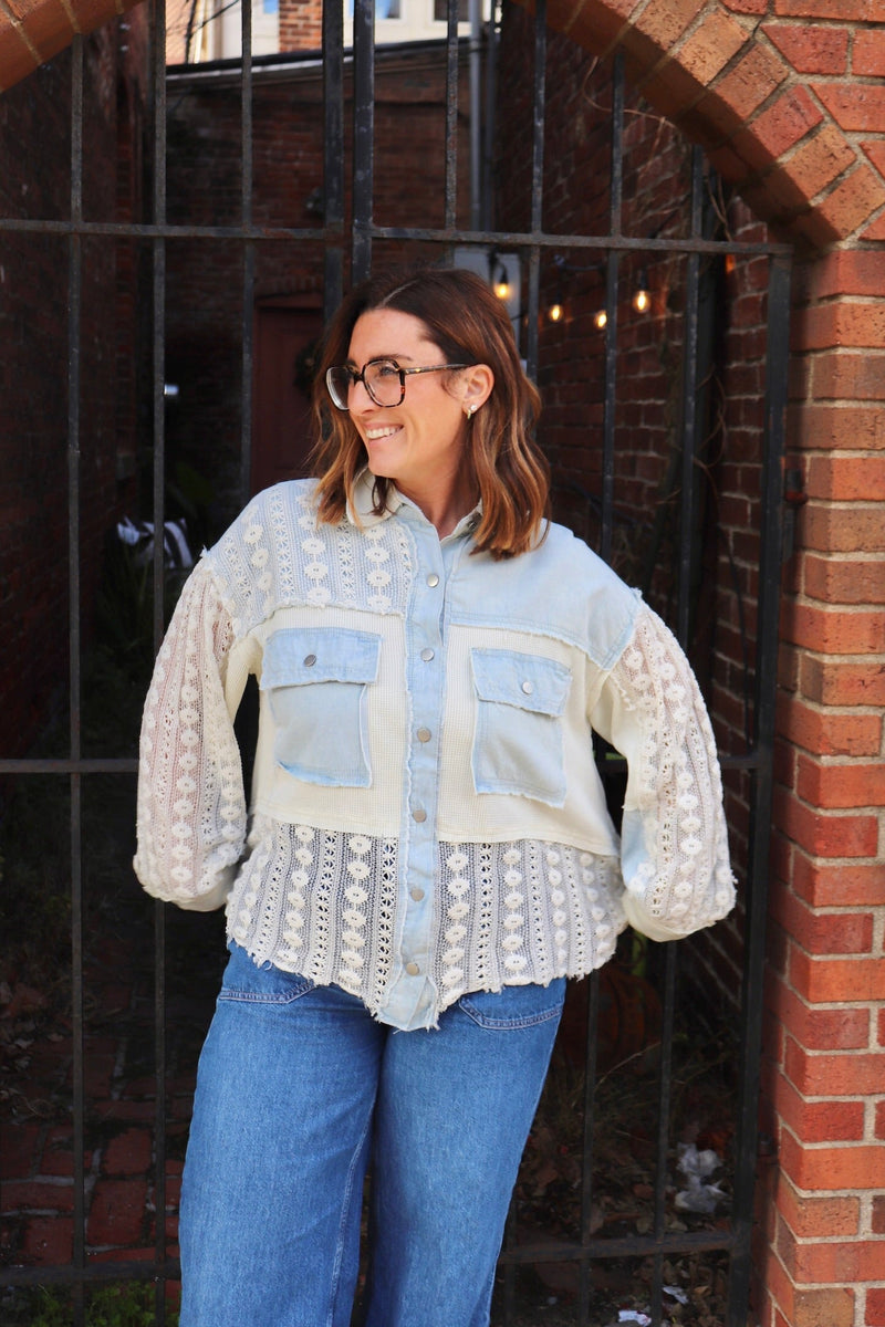 Blakely Denim & Lace Jacket Wild Bohemian 