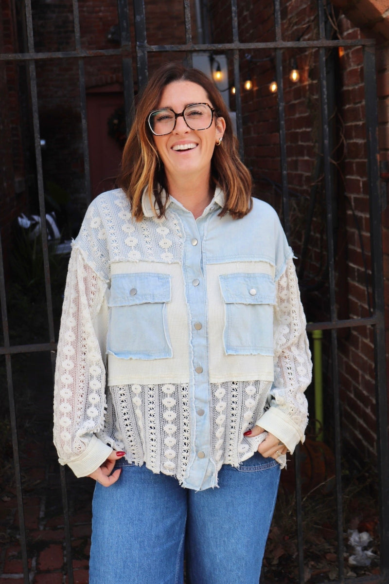 Blakely Denim & Lace Jacket Wild Bohemian 