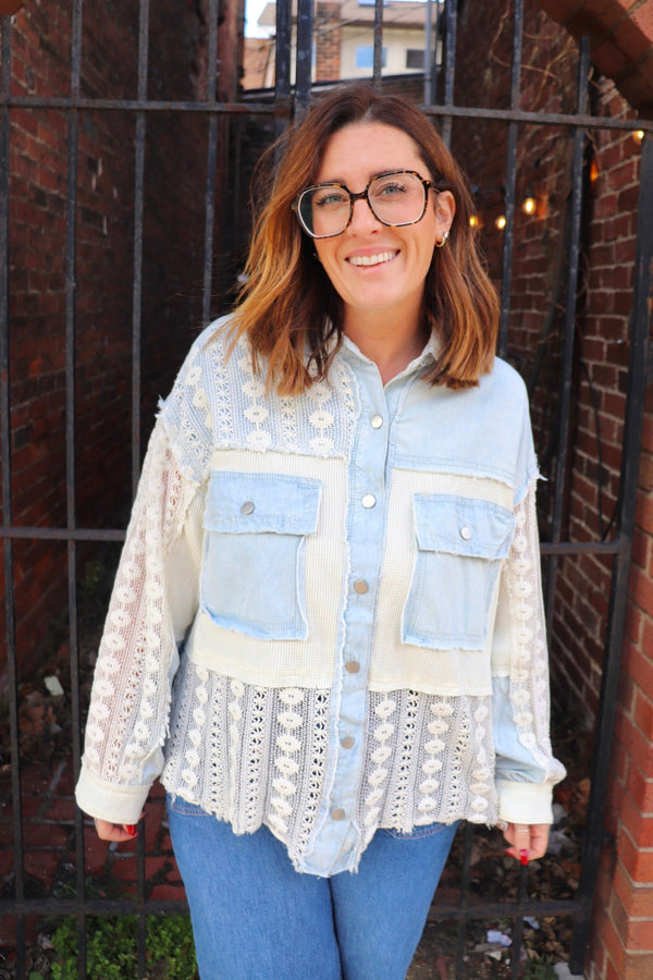 Blakely Denim & Lace Jacket Wild Bohemian 