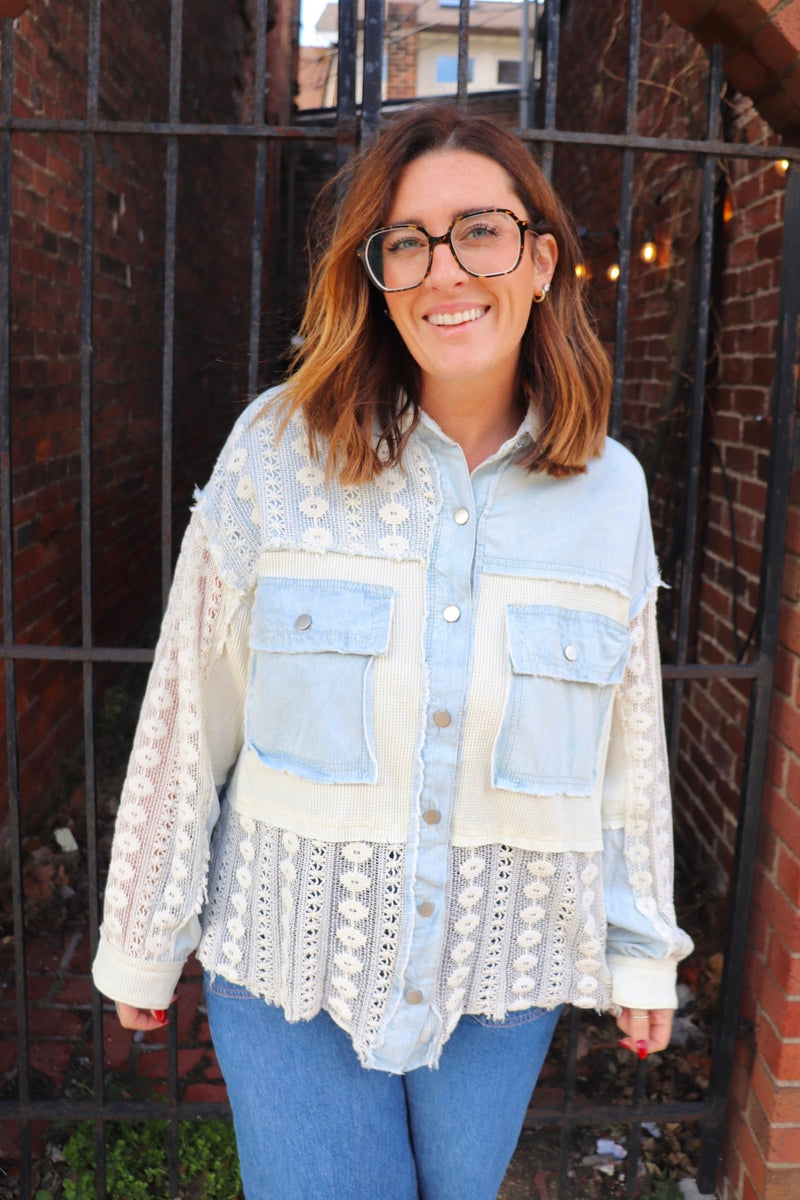 Blakely Denim & Lace Jacket Wild Bohemian 