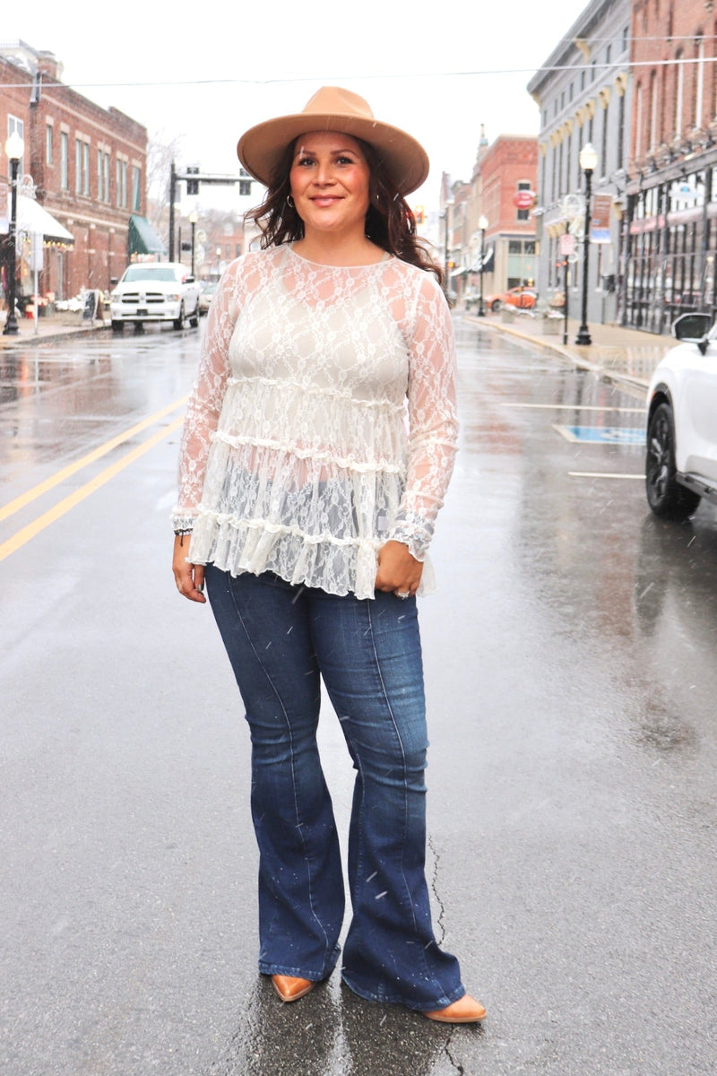 Ivory Tiered Lace Top Wild Bohemian 