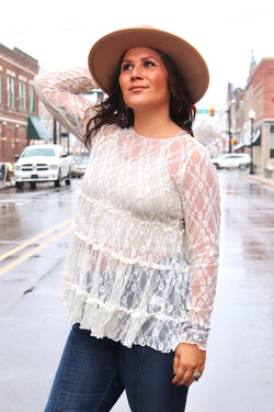 Ivory Tiered Lace Top Wild Bohemian 