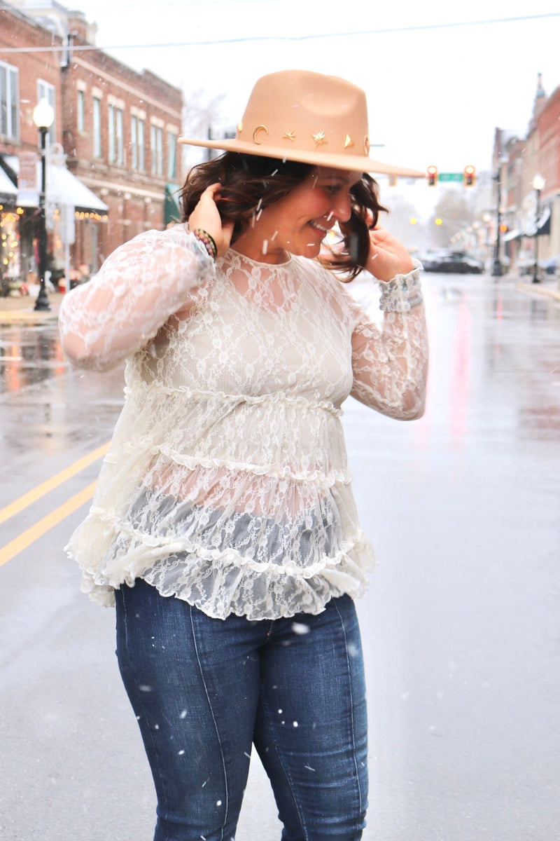 Ivory Tiered Lace Top Wild Bohemian 