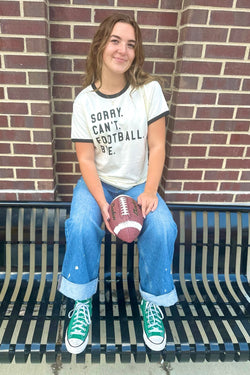 Sorry, Can't, Football Tee Wild Bohemian 