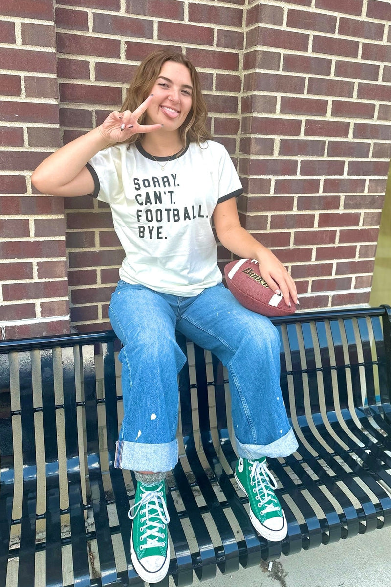 Sorry, Can't, Football Tee Wild Bohemian 