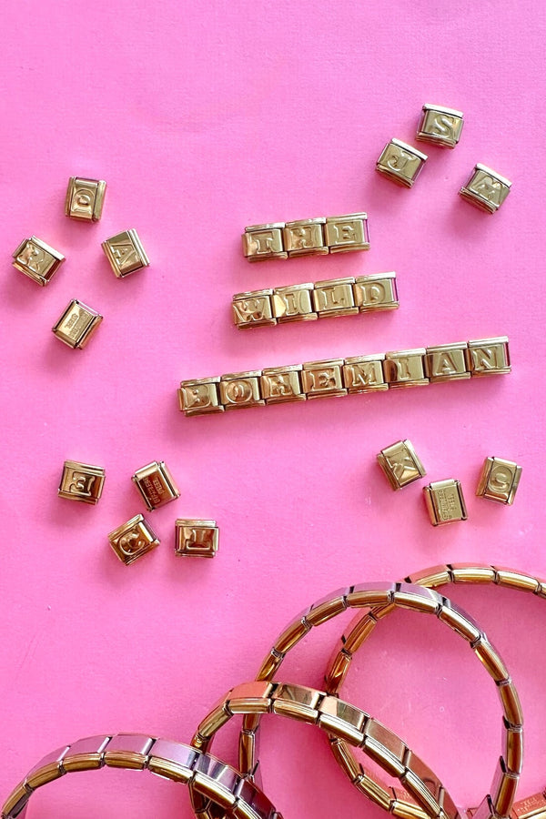 Italian Charms | LETTERS ITALIAN CHARM BAR LAMOON 