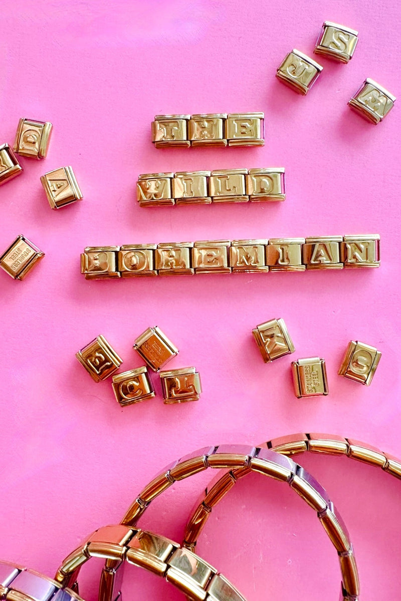 Italian Charms | LETTERS ITALIAN CHARM BAR LAMOON 