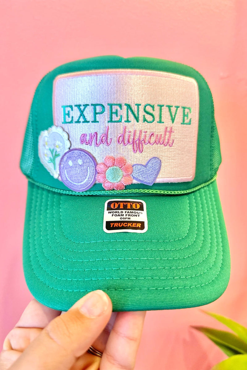 ONE OF A KIND “Expensive & Difficult” Trucker Hat Wild Bohemian 