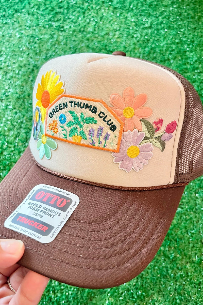 One-of-a-Kind "Green Thumb Club" Trucker Hat Trucker Wild Bohemian 