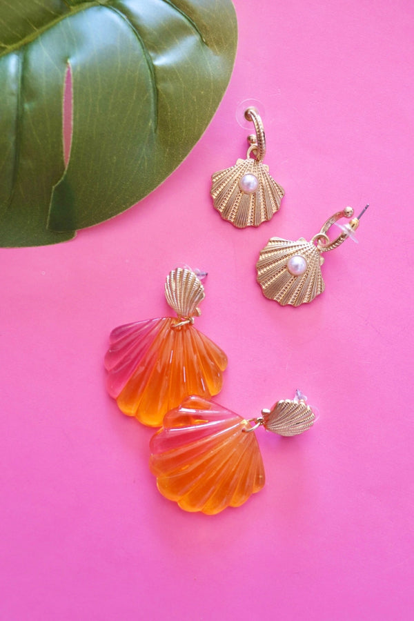 Shell Drop Earrings Wild Bohemian 