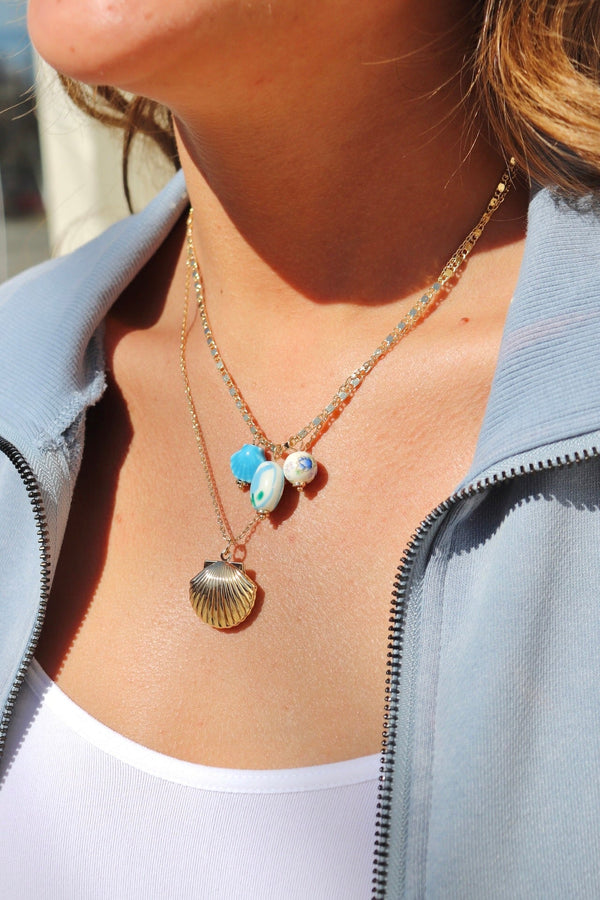 She Sells Seashells Layered Necklace Wild Bohemian 