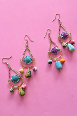 Cierra Teardrop Earrings Wild Bohemian PURPLE 