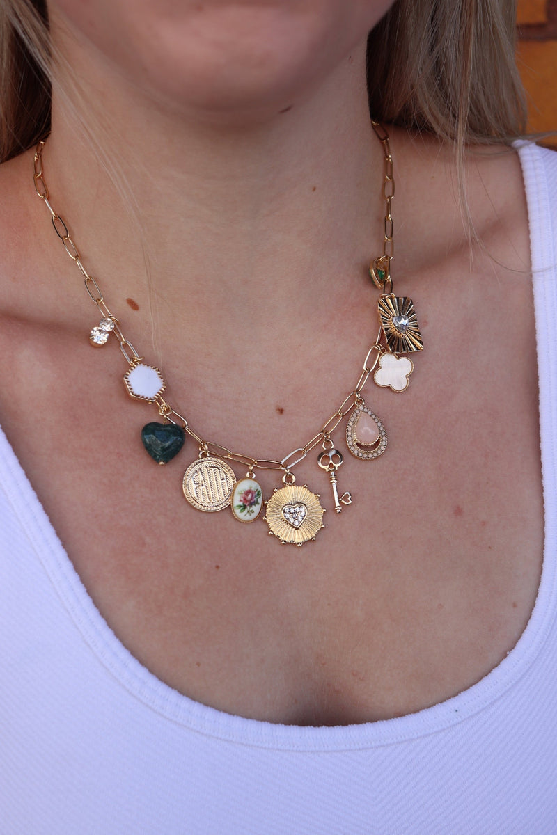 Faith is Key Charm Necklace Wild Bohemian 