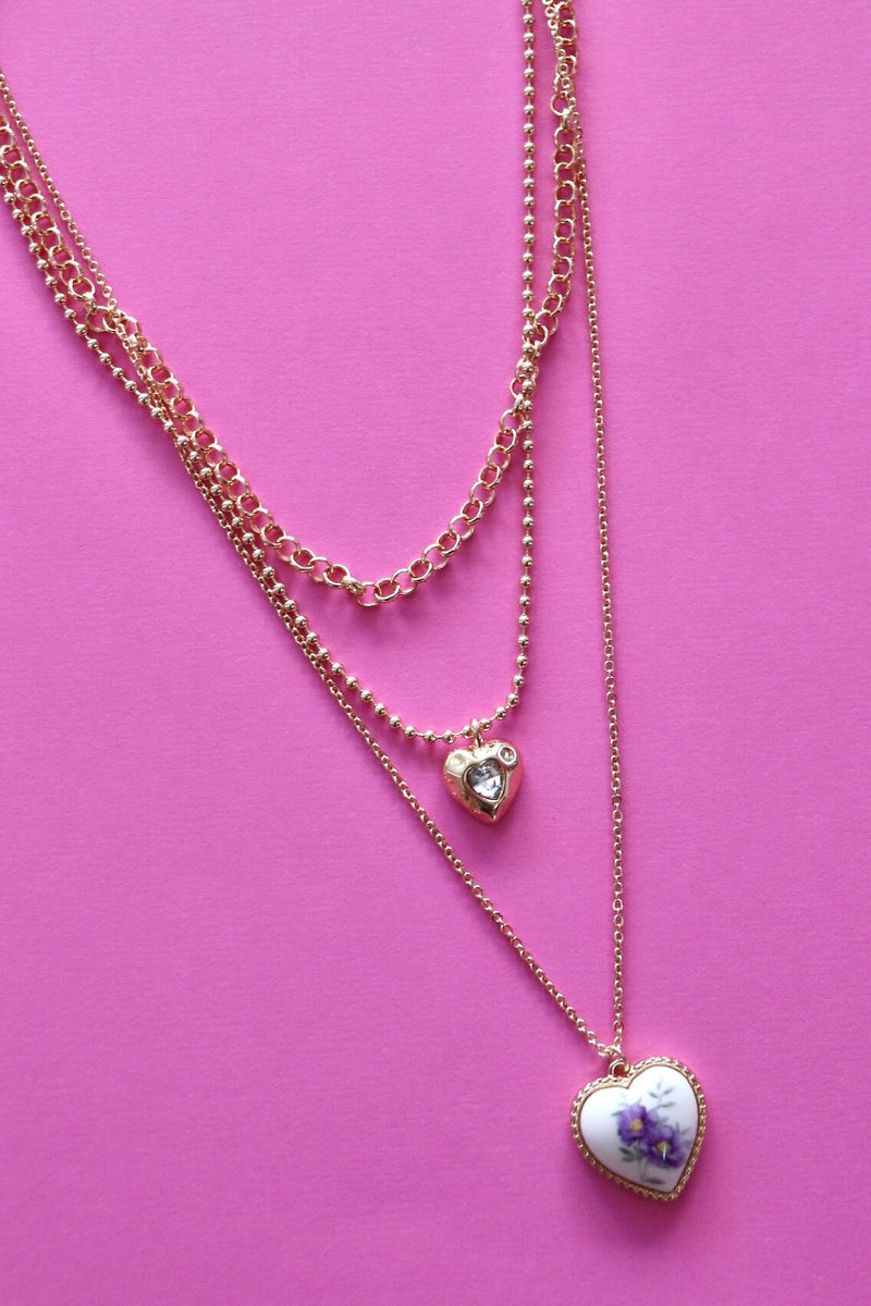 Lavender Girl Charm Necklace Wild Bohemian 