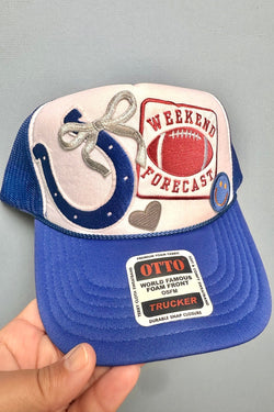 One-of-a-Kind "Sunday Blues" Trucker Hat TRUCKERS Wild Bohemian 