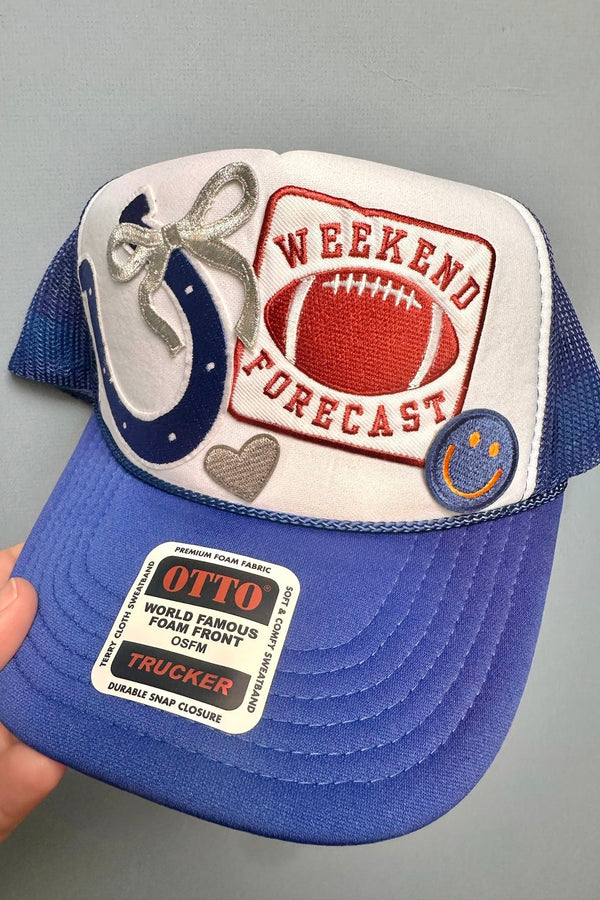 One-of-a-Kind "Sunday Blues" Trucker Hat TRUCKERS Wild Bohemian 