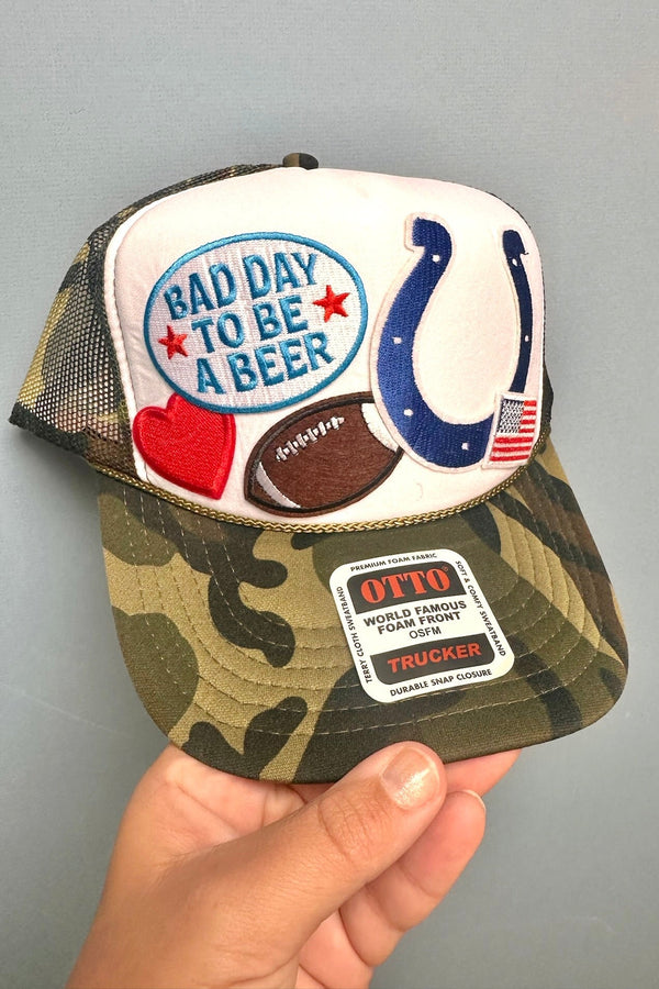 One-of-a-Kind "Camo Crew" Trucker Hat TRUCKERS Wild Bohemian 