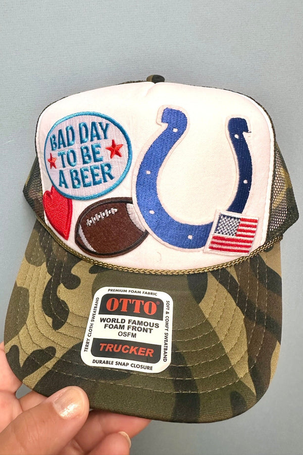 One-of-a-Kind "Camo Crew" Trucker Hat TRUCKERS Wild Bohemian 