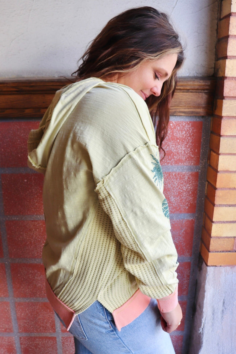 Sunny Shores Knit Hoodie Wild Bohemian 